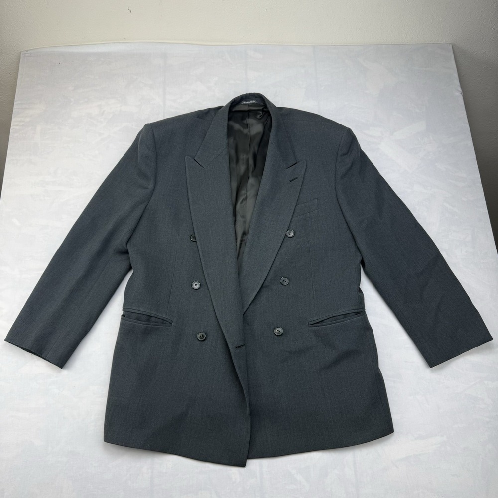 M1 by Ferré Double Breasted Wool Blazer Made in Italy Size 44